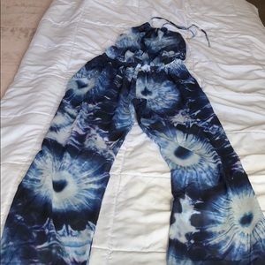 La Perla sheer halter jumpsuit